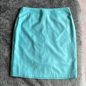 Vibrant Green Knee-Length Pencil Skirt for Work amazing color